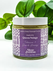 Massage Oil Skin Treatment Candle Queen Nzinga