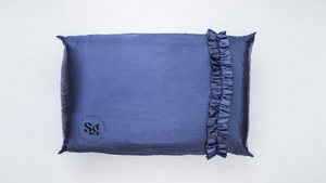 Satin Beauty Sleep Slip-Over Pillow case Blue Moon